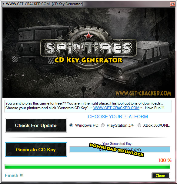 spintires key activation download